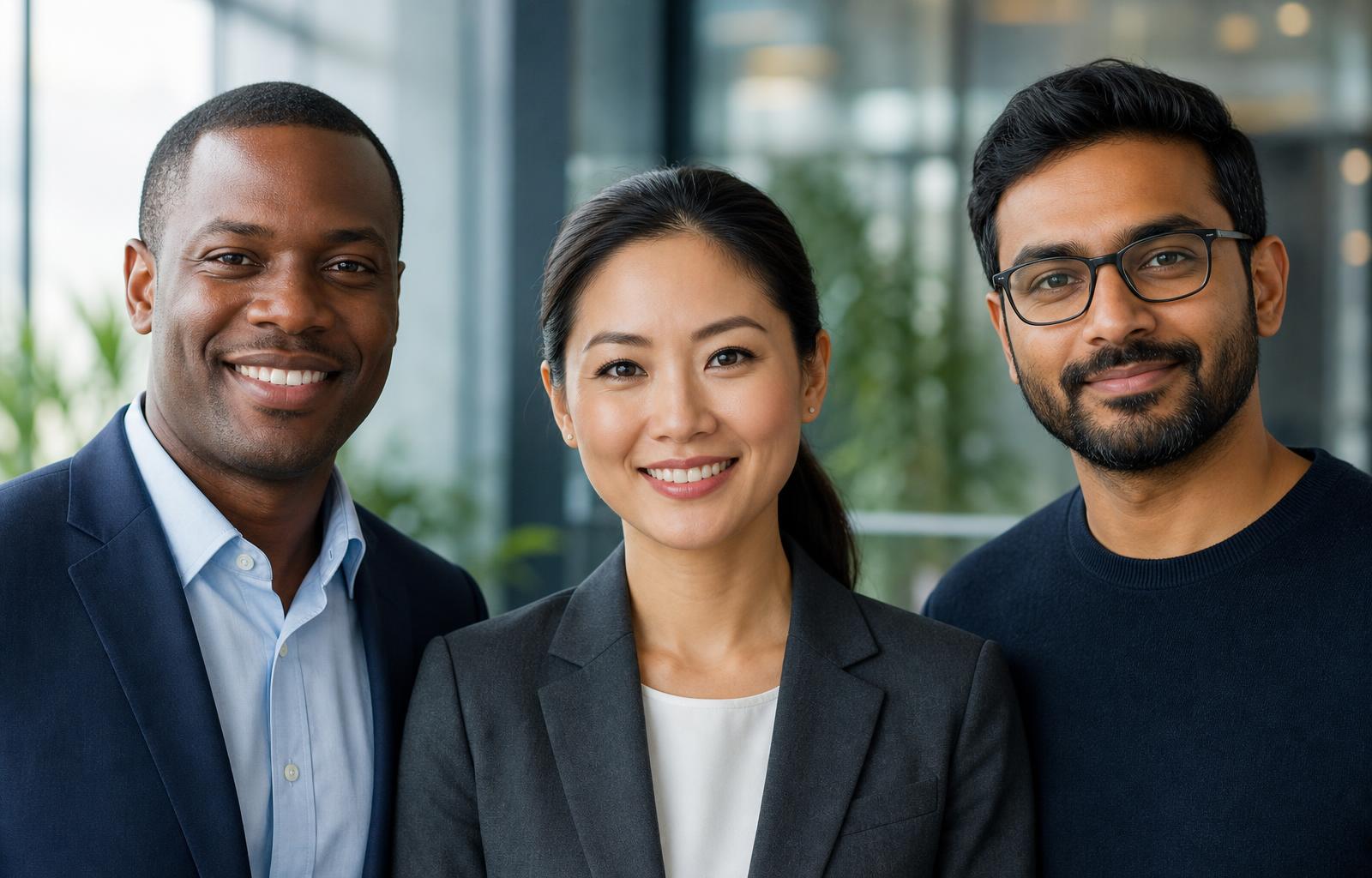 TerraSecure leadership team: diverse executives in cybersecurity and software