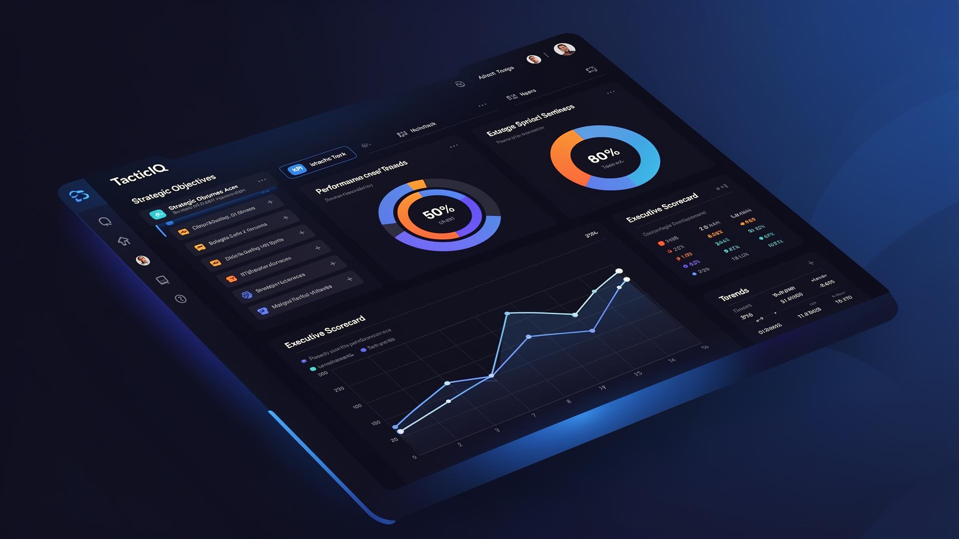TacticIQ strategic planning dashboard